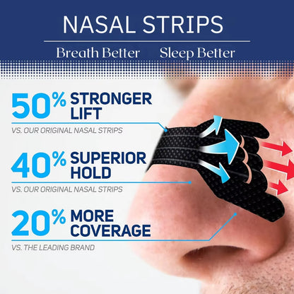 50/100/200PCS Nasal Strips 3-Supports Extra Strength Nose Tape Relief Strips for Better Sleep Non-Invasive anti Snoring Strips