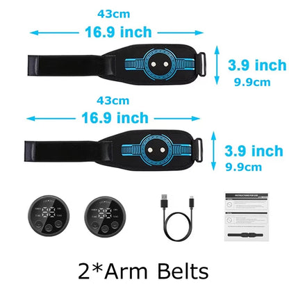 ABS Electric Muscle Stimulate Machine Abdominal Tariner Workout Equipment Portable Stomach Workout Blet for Home Office Fitness